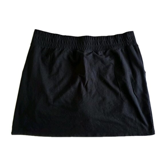 Acitve Zone Skort Womens 2X Black Elastic Waist Ties Mesh Shorts Pockets Hiking - Picture 2 of 16
